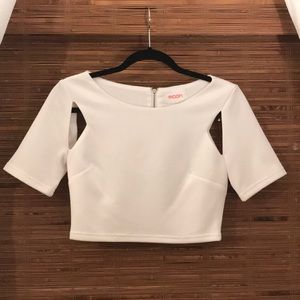 White Crop Top